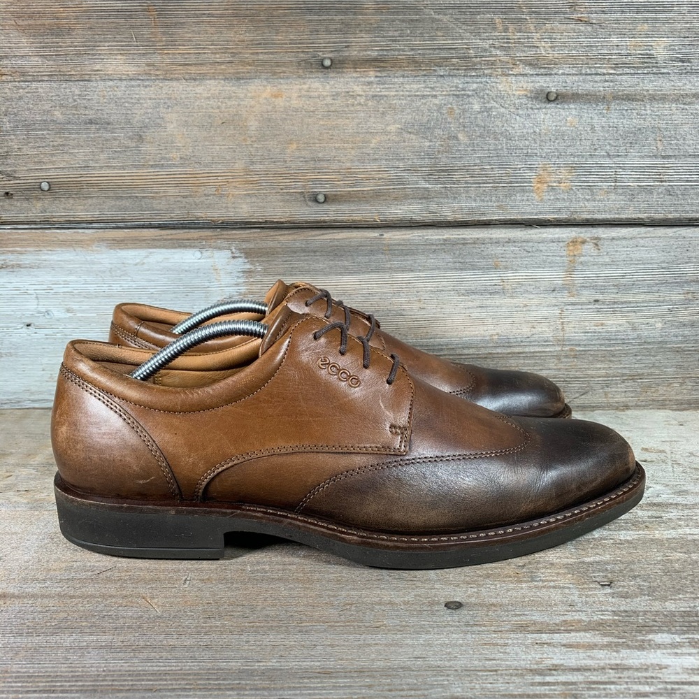 Ecco Brown Dress Shoes Mens Size 11/11.5
